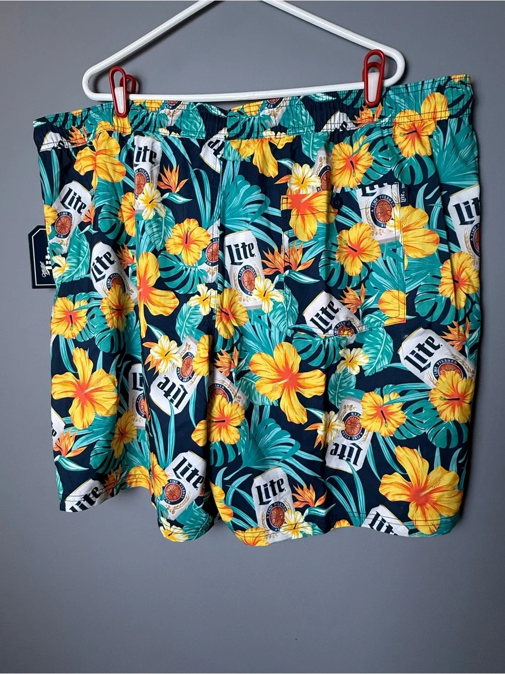 Lite Beer By Miller NWT Mens Swim Shorts/Trunks Sz 3XB